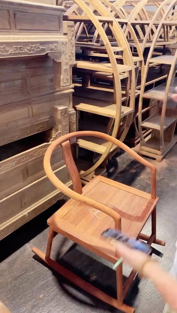 花梨木类家具非洲紫檀邵氏紫檀摇椅A1毛胚发