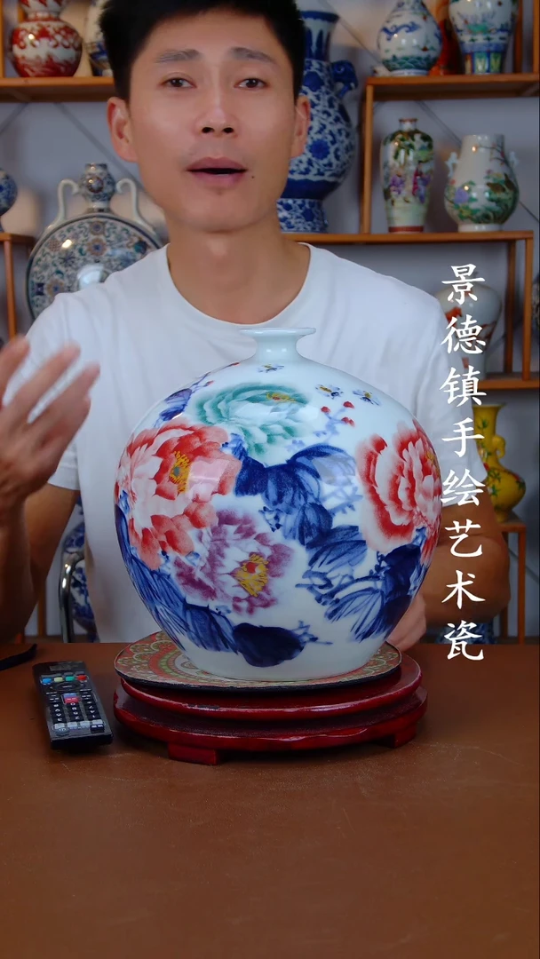 现代景德镇手工手绘陶瓷摆件19