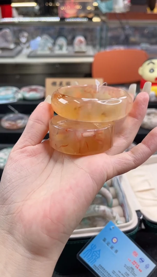 未镶嵌手镯石英质玉56圈口（赠品镯心）s9743