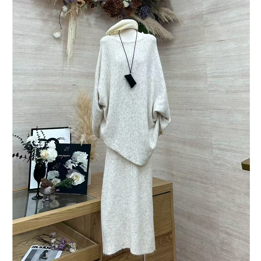 【星落云柔】慵懒温柔风气质女神轻奢显瘦套装-6982（今天拍配腰带）