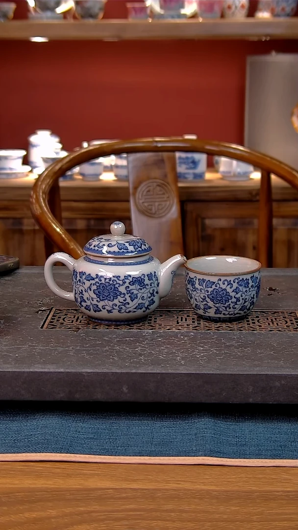 简装家用款2件套 老陶泥开片纹陶瓷茶具