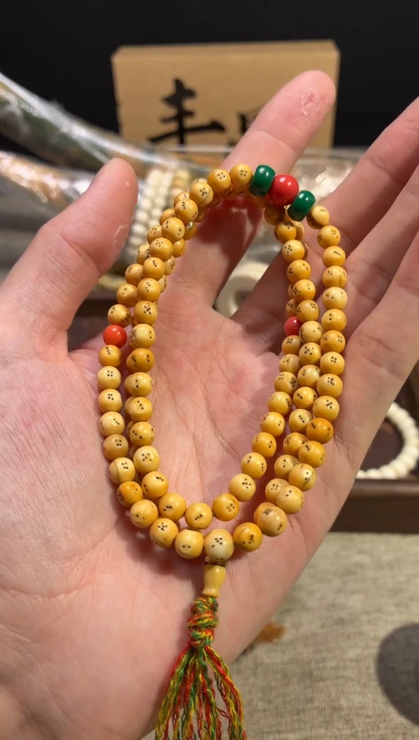 手串/手链/手镯猛犸象牙闪购252高白系列吉祥天母6mm可挂脖