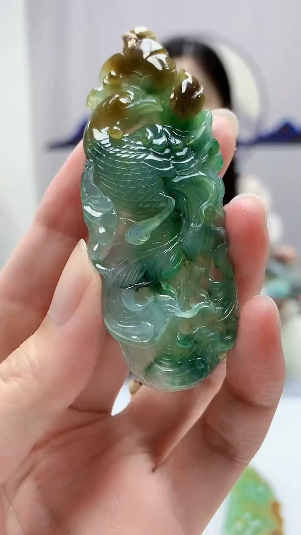 定制翡翠未镶嵌0405zm-毛货挂件78