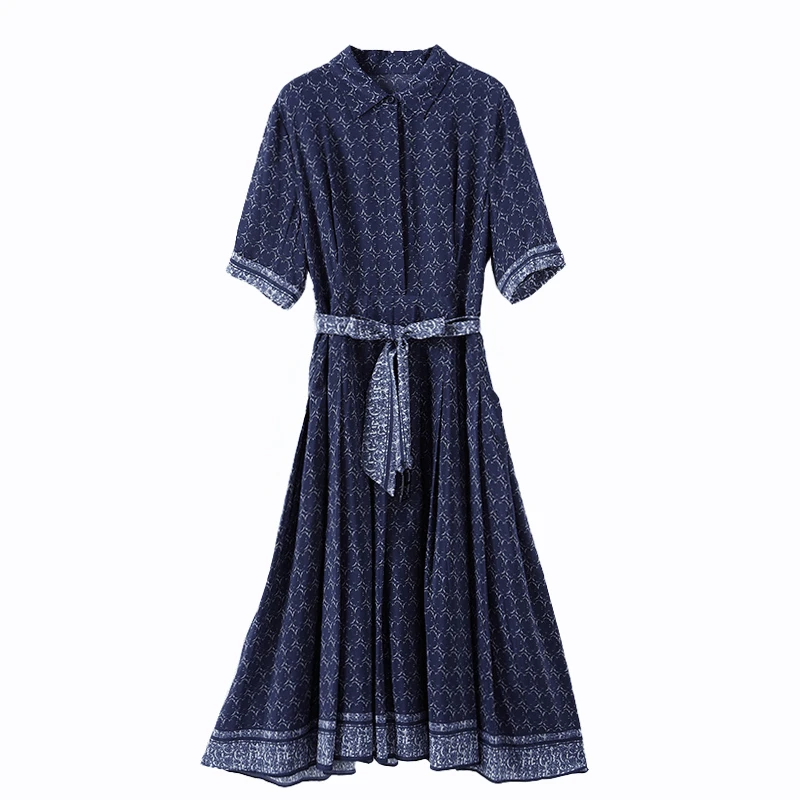 ROYAL MARY春季高奢时尚潮流气质优雅舒适百搭桑蚕丝连衣裙PH710