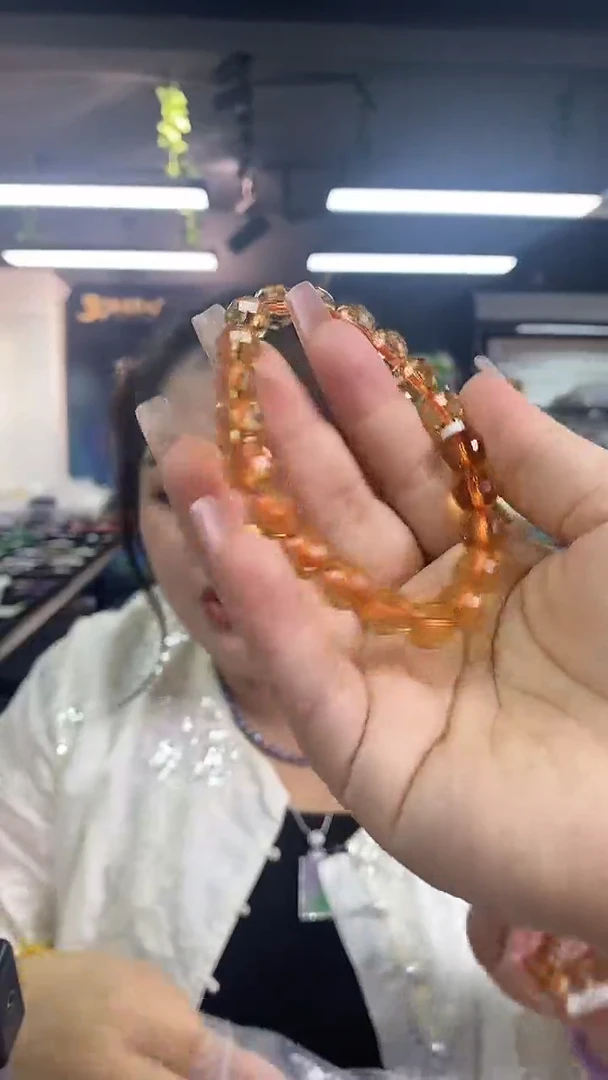 水晶手链未镶嵌多样性发其一颜色微差