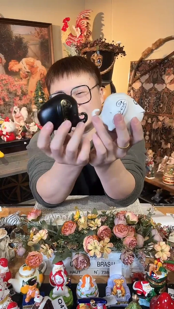 【闪购商品】默认微瑕高端树脂陶瓷摆件Q109