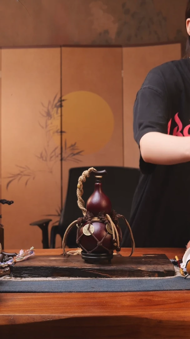 1327号精品大漆葫芦防腐防渗装水茶酒