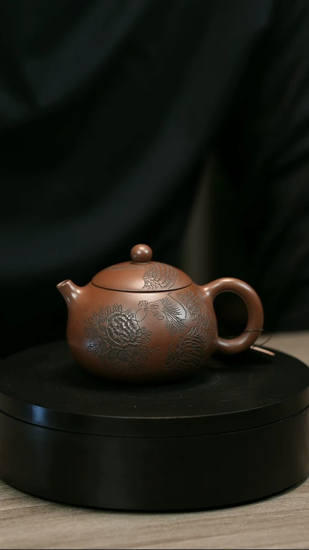 茶壶紫砂风*起H2320陈春芬底槽青刻绘西施