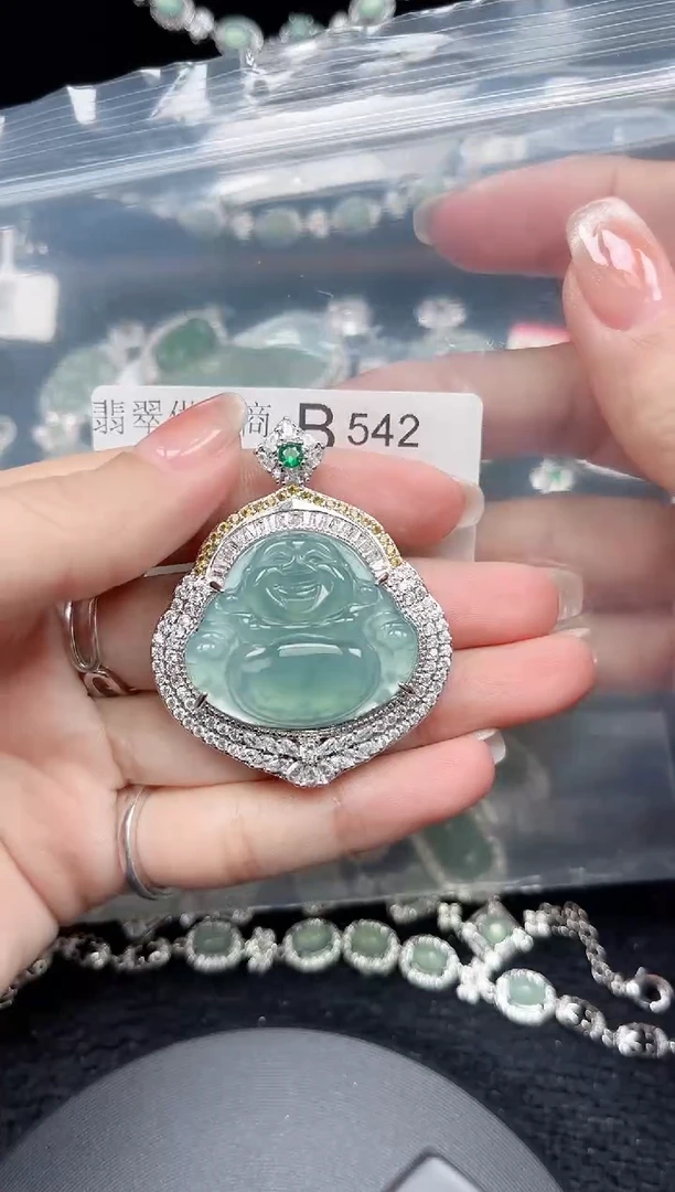 【闪购商品】翡翠颈饰未镶嵌542赠皮绳