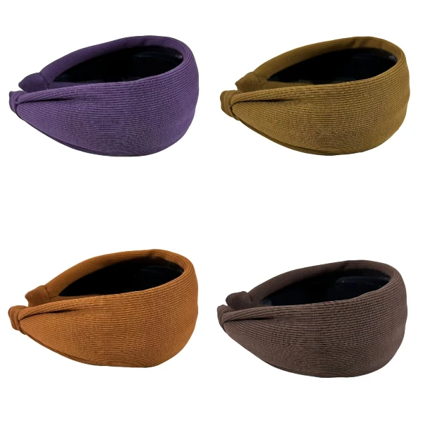 2025新款日韩针织宽边洗脸发箍韩版简约百搭高卢顶显脸小头箍发卡