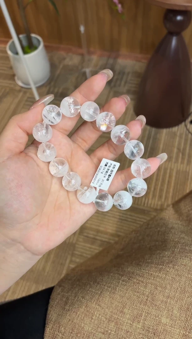 未镶嵌手串水晶白千层14m+