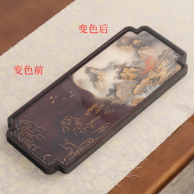 千里江山变色茶盘