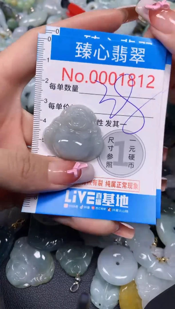 【闪购商品】翡翠颈饰未镶嵌含绳0001812