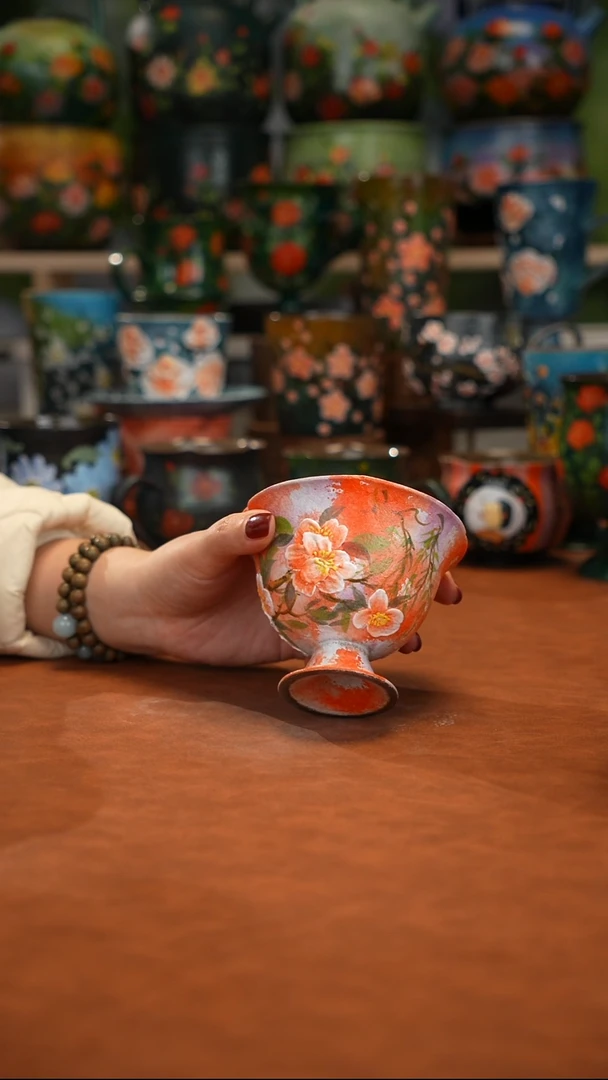 陶瓷油画釉下彩手绘