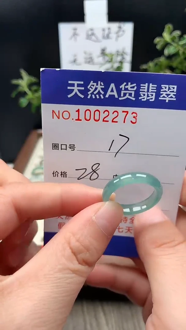 未镶嵌戒指翡翠17#