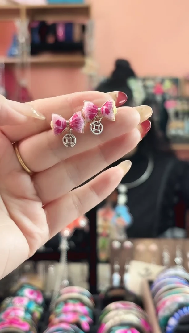 织绣艺枝独绣手工饰品270