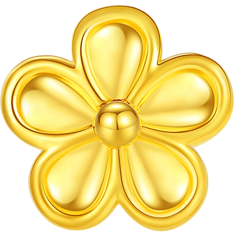 玉麓黄金 素色桃花足金999（定价）