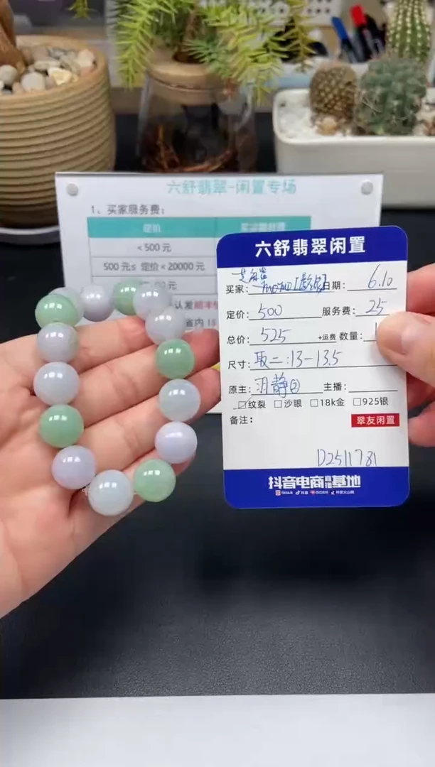 未镶嵌手串翡翠D2511781