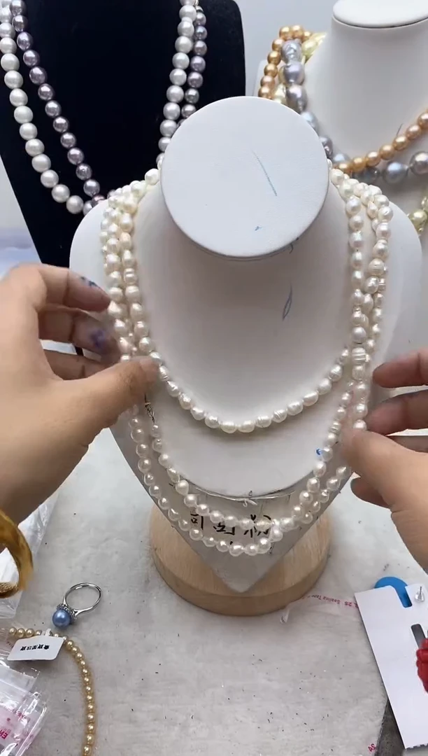 【闪购商品】淡水珍珠颈饰钛钢118