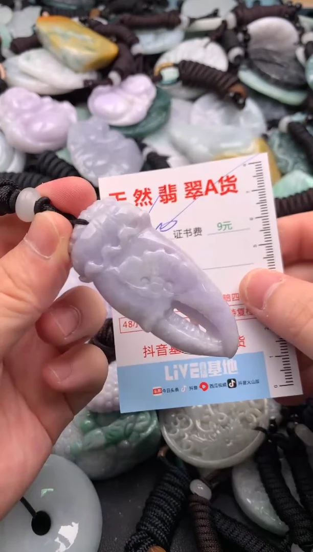 翡翠未镶嵌吊坠(不含链)1