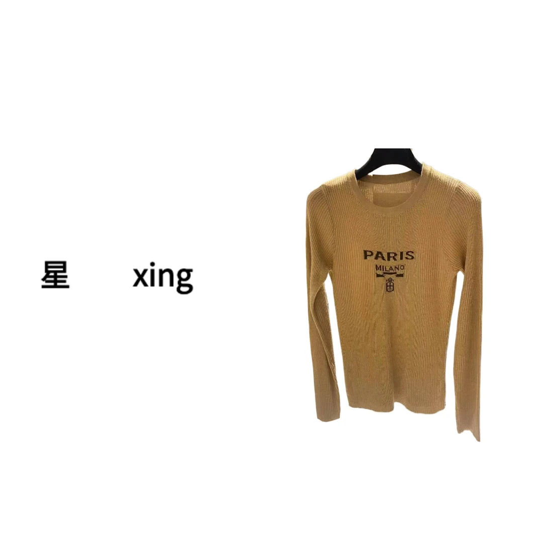 121 P春秋新款长袖套头针织上衣51030