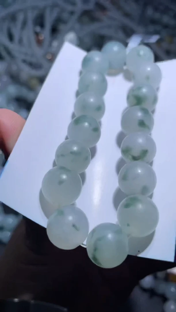 【闪购商品】定制翡翠未镶嵌天然缅甸A货翡翠手串41