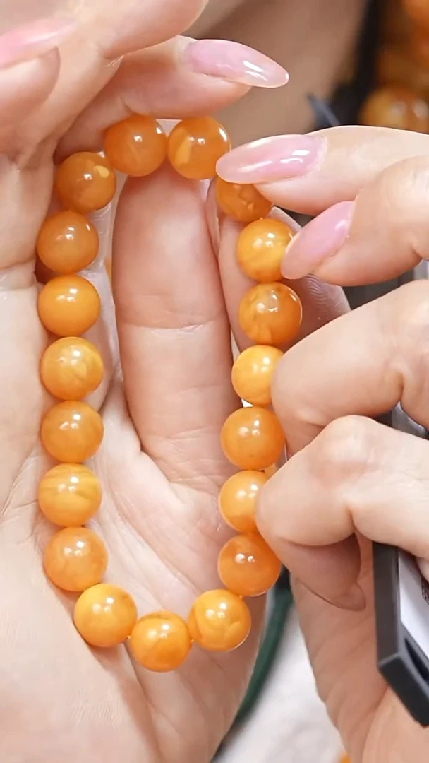 蜜蜡颈饰未镶嵌6094天然蜜蜡珠宝奇石云端妖孽全部保真