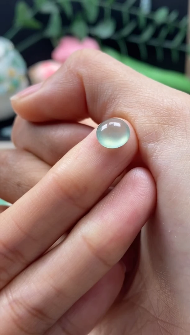 【闪购商品】翡翠颈饰未镶嵌翡翠冰晴蛋面