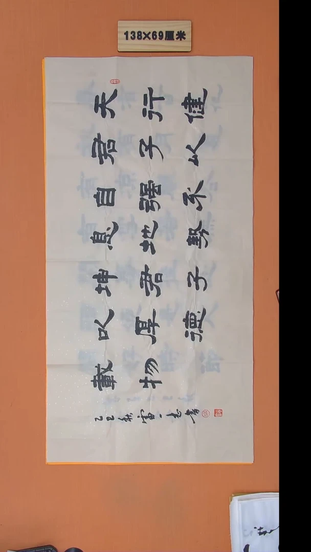 书法雷老师书法纯手写 138*68