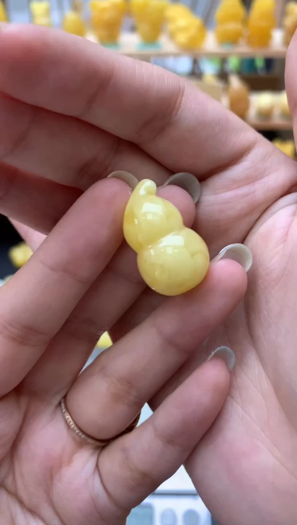 琥珀未镶嵌珠宝奇石089琥珀蜜蜡微瑕花粉