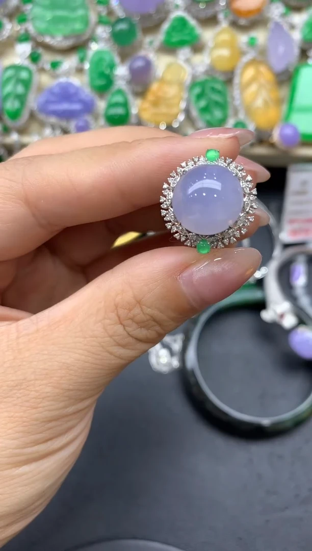 【闪购商品】翡翠戒指18K金镶嵌486-中国好珍宝