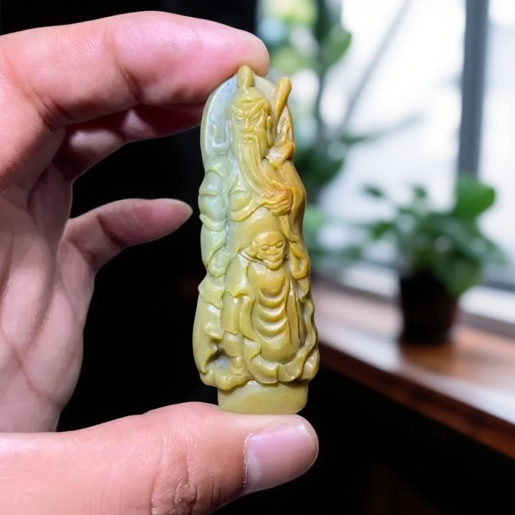 天然翡翠A货关公关二爷