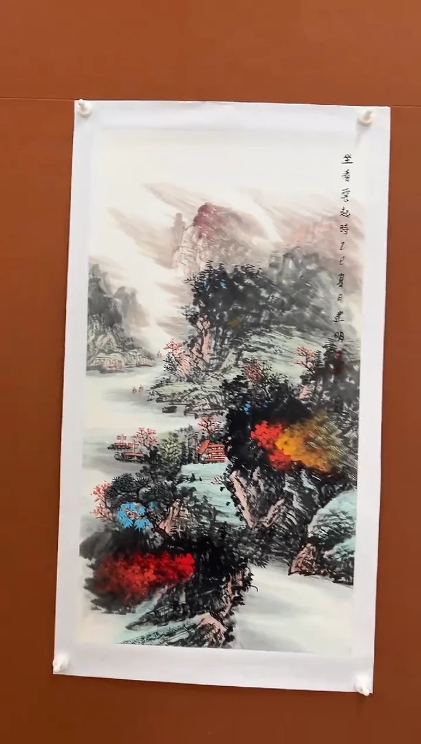国画童建明三尺整张山水