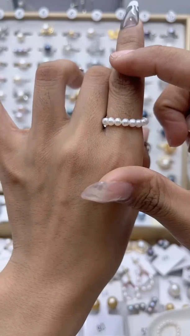 【闪购商品】淡水珍珠戒指合金0.0