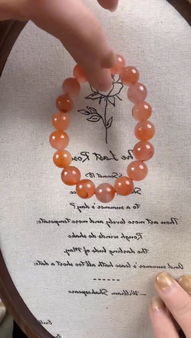 未镶嵌手串南红玛瑙天然