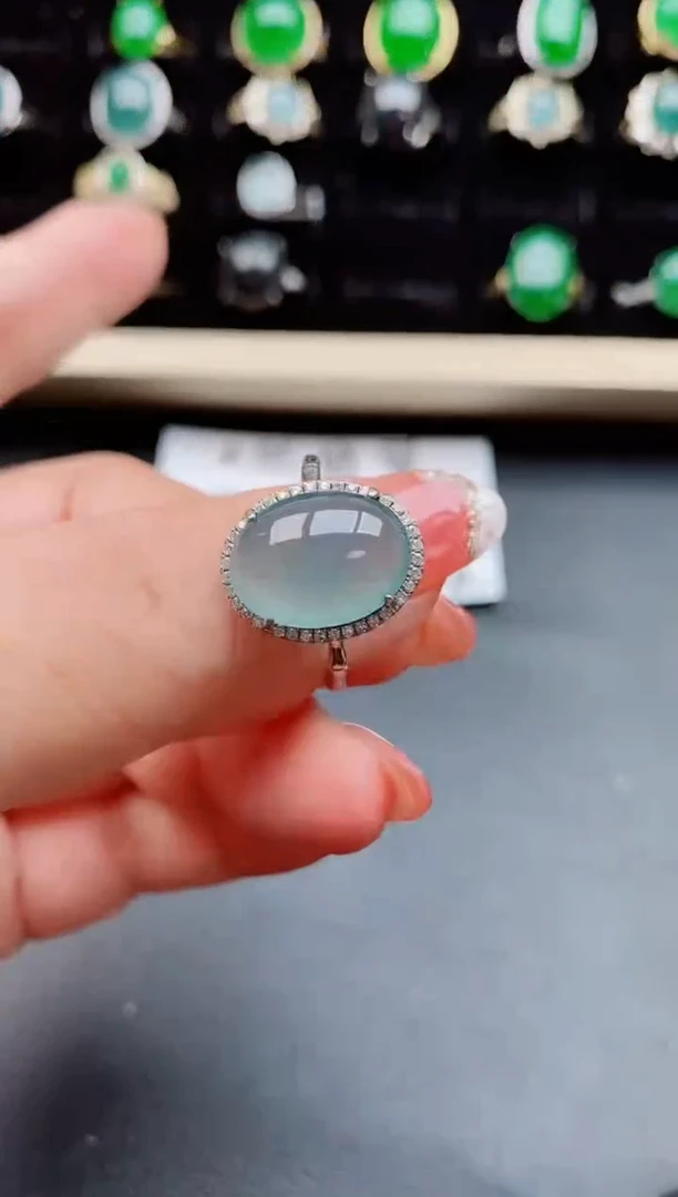【闪购商品】翡翠戒指银S925镶嵌121212
