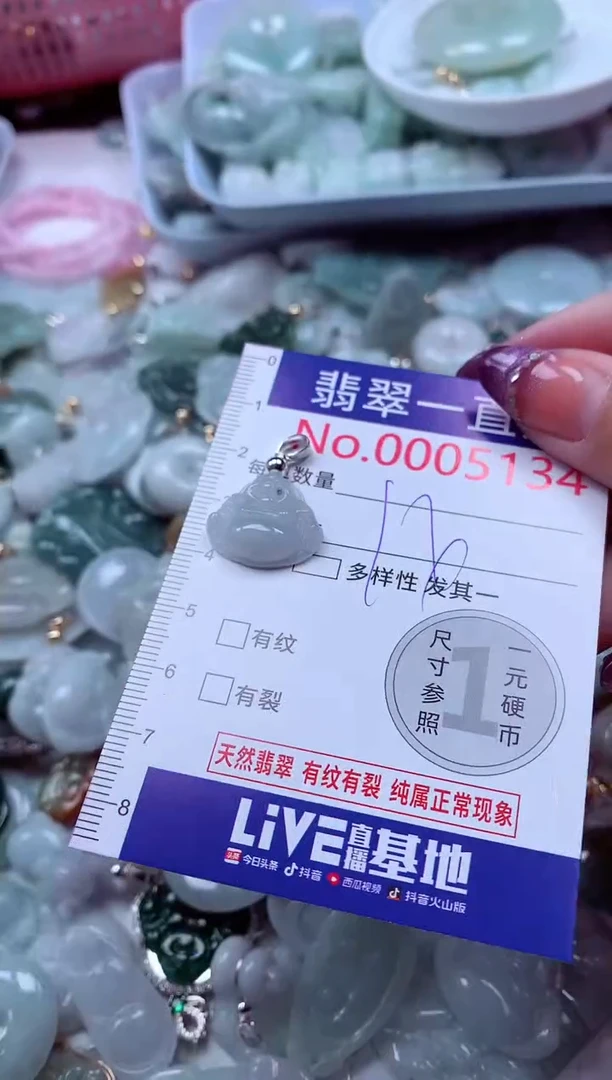 翡翠未镶嵌吊坠(不含链)5134