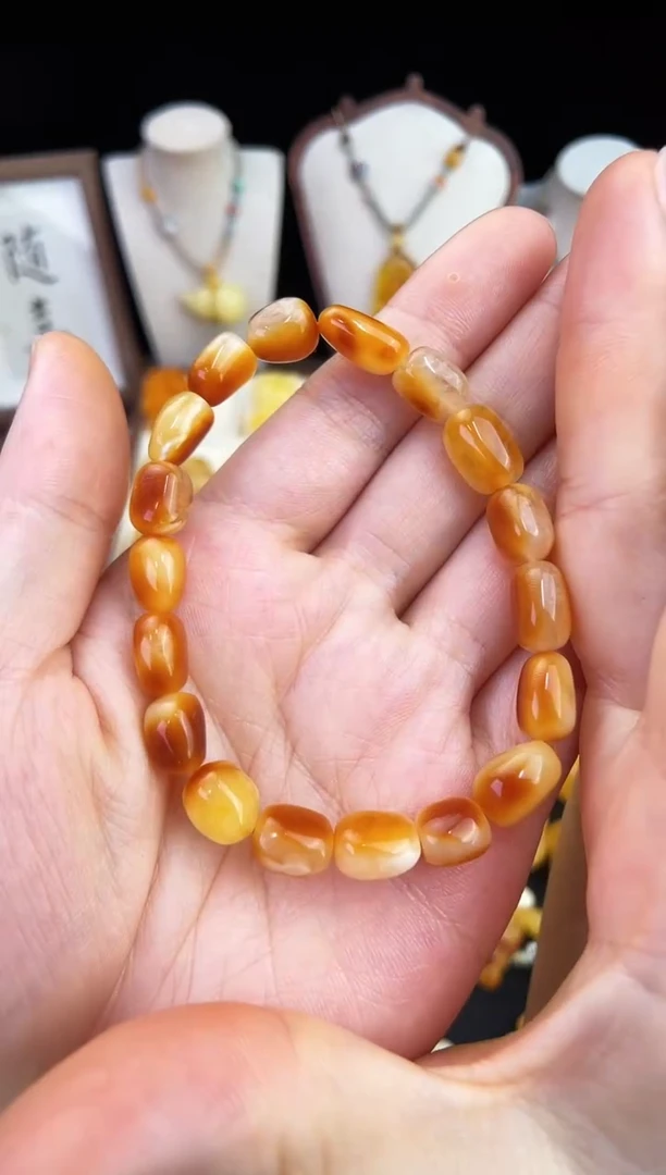 琥珀未镶嵌珠宝奇石柒月