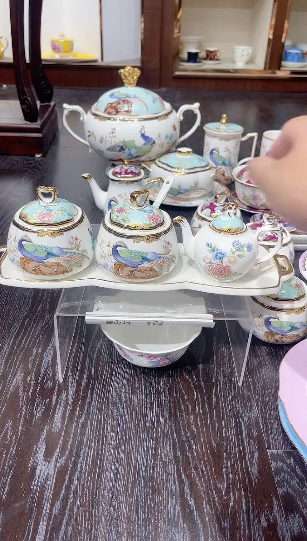 36%以上骨粉骨瓷盐罐油壶四件套