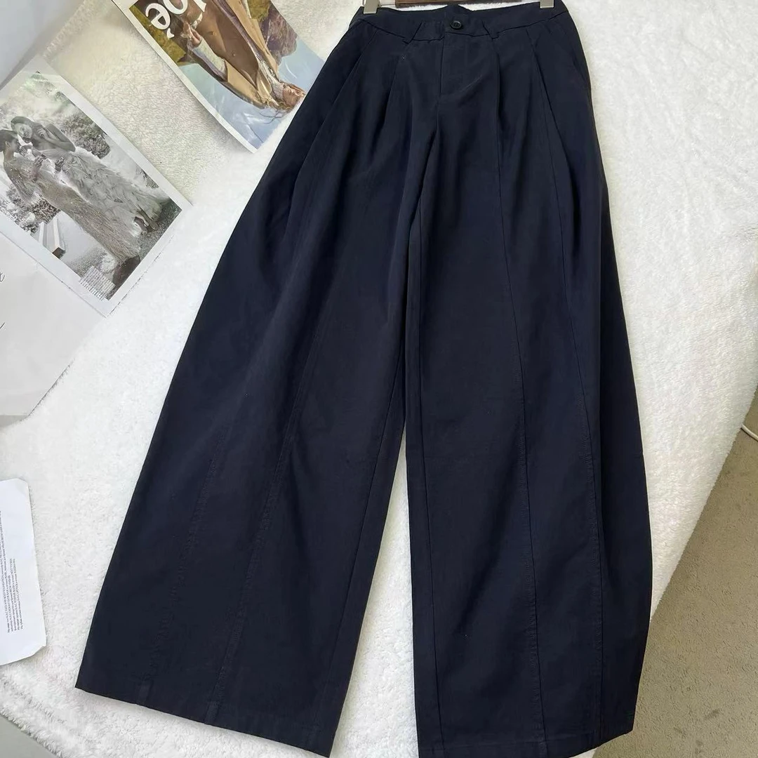 时尚明线百搭休闲阔腿休闲裤C6097