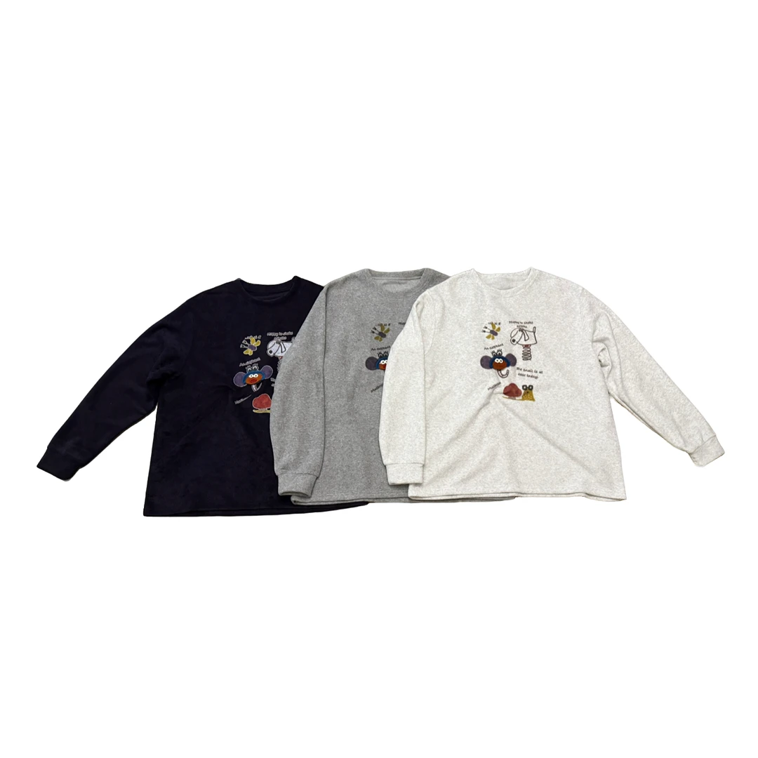 【贴补刺绣】长袖卫衣8088牙刷绣