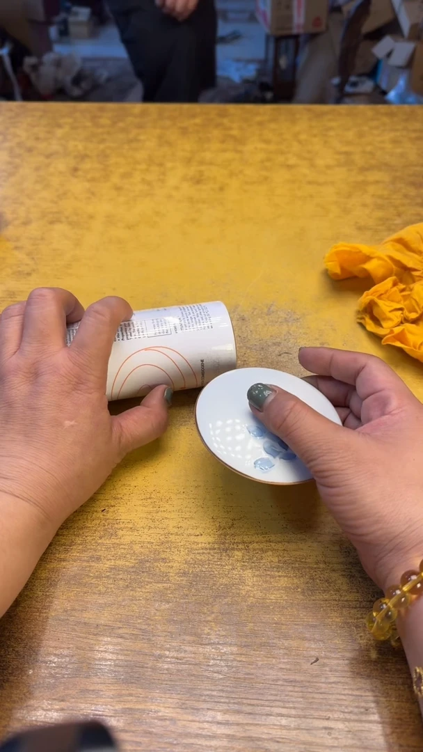 瓷器瓷器瑕疵老破旧62雅补水碗