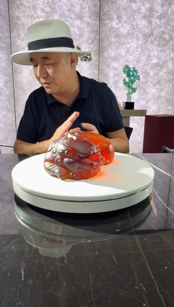 摆件璨石美学蜜蜡卧福貔貅