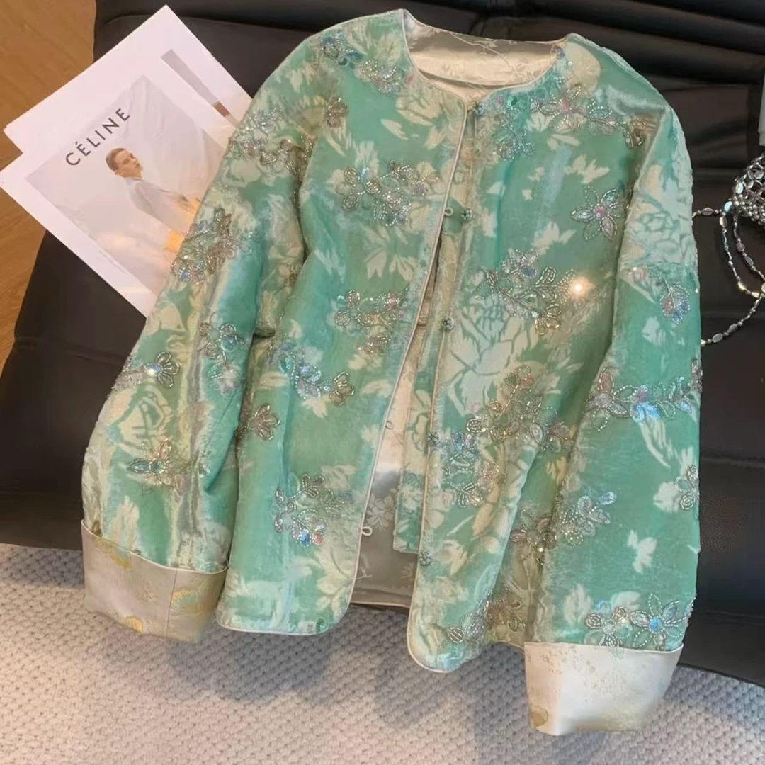 【缇香花镜】精致高级感轻奢重工亮片刺绣外2025C5221-菲菲广源仓
