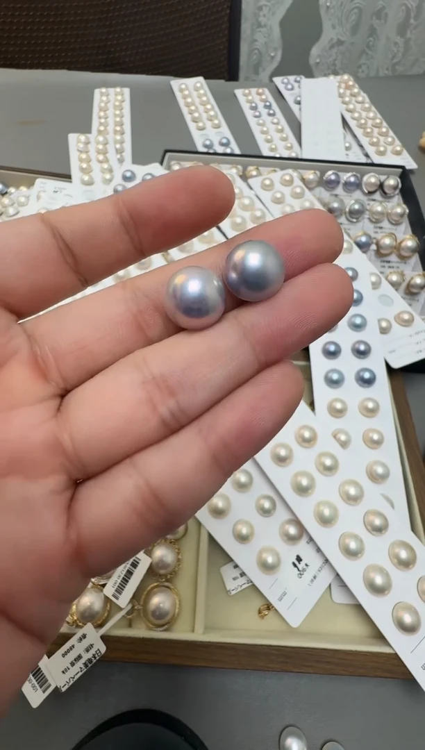 拼合珍珠（马贝珠）裸珠阿****树马贝裸珠定制