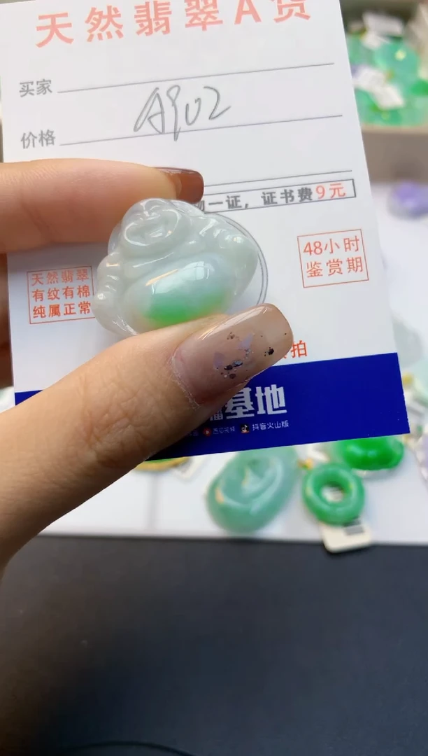 颈饰未镶嵌翡翠天然缅甸A货翡翠百元以上9元证书费自理