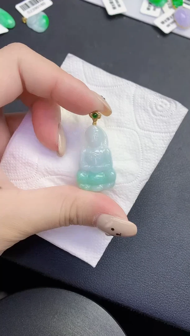 颈饰未镶嵌翡翠缅甸天然翡翠A货