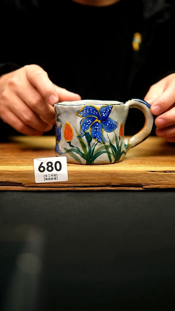 @@陶园瓷舍@@纯手工手绘@高温釉下彩