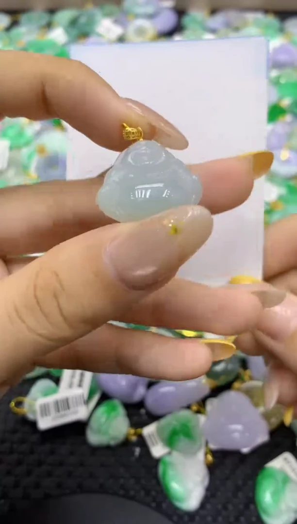 颈饰未镶嵌翡翠天然缅甸翡翠A货