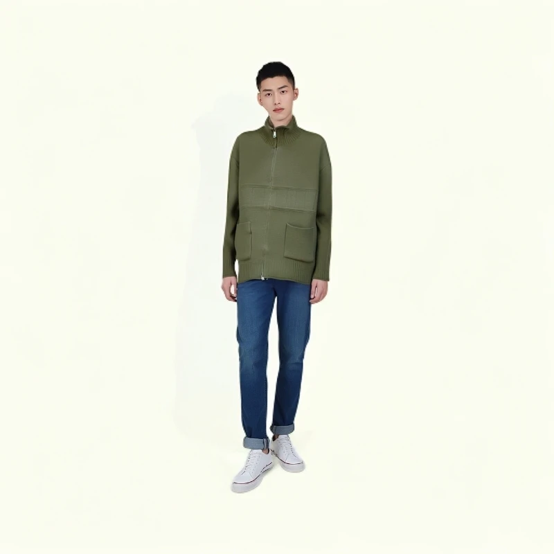 男装外单羊毛针织衫保暖45